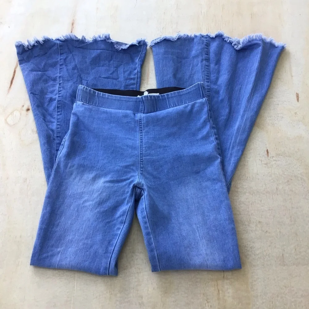 Newbury Kustom Pull-Up Denim Flare Jeans - Picture 4 of 16